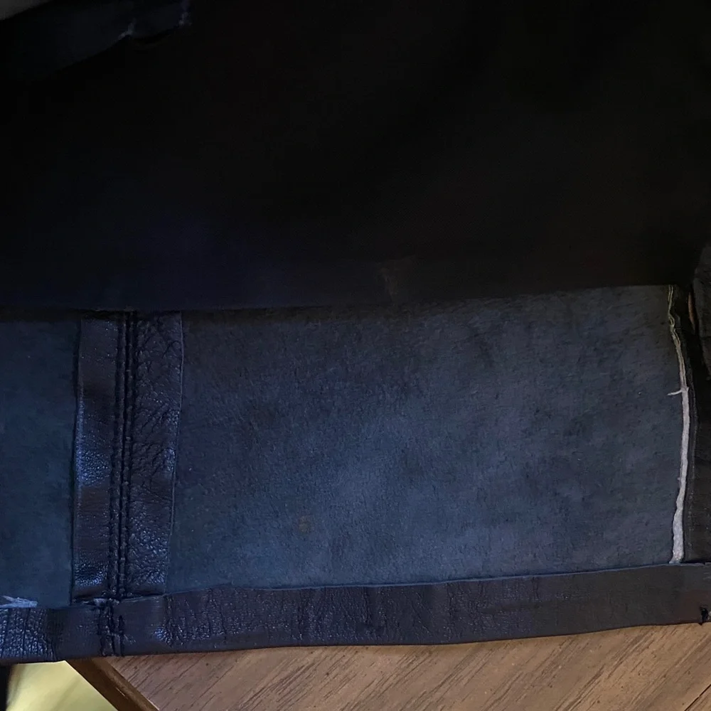 Tanya Collection Black Leather Sleeveless Dress Size M - Picture 14 of 15